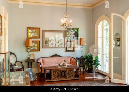 Key West, Ernest Heminway's House, Living Room Stock Photo