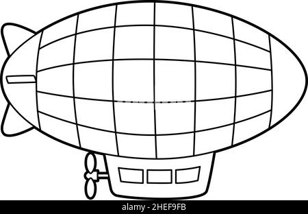 blimp coloring pages