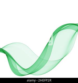 abstract green wave graphics layout for advertising presentation ...