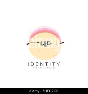 UO Handwriting logo vector art of initial signature, wedding, fashion, jewerly, boutique, floral and botanical with creative template for any company Stock Vector