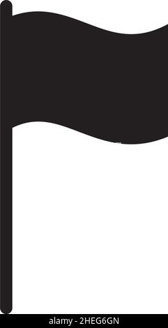 Simple flag icon vector logo design Stock Vector