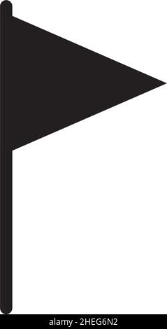 Simple flag icon vector logo design Stock Vector