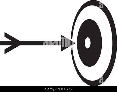 Target arrow vector logo design template Stock Vector