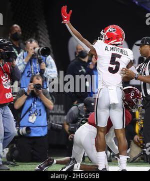 Adonai Mitchell Signed Jersey Georgia bulldogs 2021 National Champs Ad  Mitchell