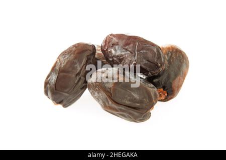 Fresh dates isolated on white background Stock Photo