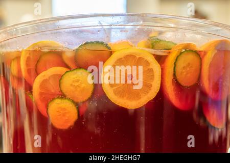 https://l450v.alamy.com/450v/2heghg7/non-alcoholic-fruit-punch-in-dispenser-ready-to-drink-2heghg7.jpg