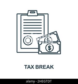 tax paper cut with hammer concept to reduce taxes paying less. vector ...