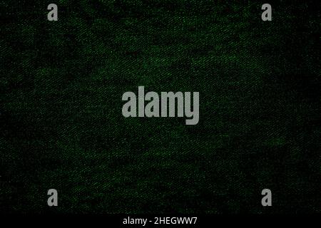 Abstract dark green rough background of cotton fabric cloth Stock Photo