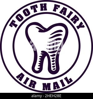 Tooth Fairy Letter Postage Postal Post Stamps - Stock Illustration  [88912096] - PIXTA