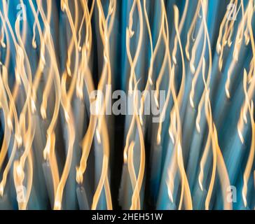 Abstract photo - intentional camera movement (ICM ) technique to create a dreamy, moody artistic background photo of blurry subjects - lines Stock Photo
