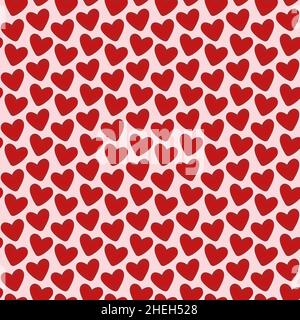 Seamless shaded heart pattern for valentines day. Use for textile prints, fabric design also on printables like greeting cards, gift cards, wrapping p Stock Vector