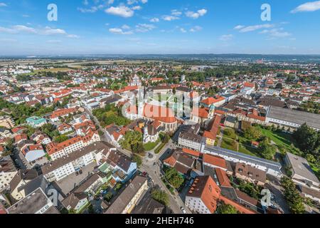 Altötting is a nationally known place of pilgrimage in the Inn-Salzach tourist region. Stock Photo