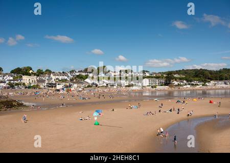 Popular holiday destination, Saundersfoot,  Pembrokeshire, Wales Stock Photo