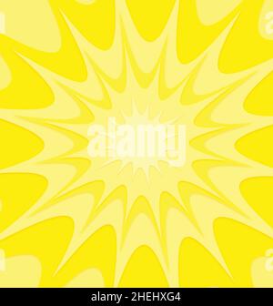 subtle but bright yellow cartoon comic explosion background vector Stock Vector