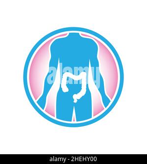 Digestive selling point symbol or logo vector isolated on white background Stock Vector