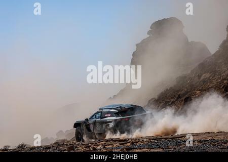 226 Chicherit Guerlain (fra), Winocq Alex (fra), GCK Motorsport, GCK Thunder, Auto FIA T1/T2, W2RC, Motul, W2RC, action during the Stage 9 of the Dakar Rally 2022 around Wadi Ad Dawasir, on January 11th 2022 in Wadi Ad Dawasir, Saudi Arabia - Photo Florent Gooden / DPPI Stock Photo