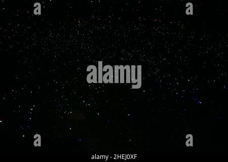 abstraction of a star on a small black background Stock Photo