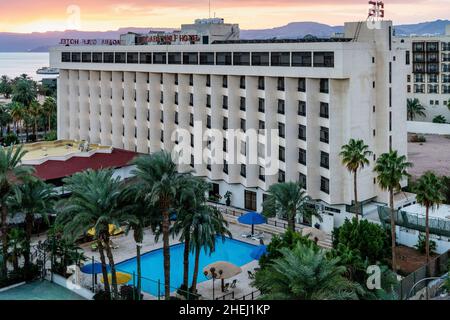 The Aqaba Gulf Hotel Aqaba, Aqaba Governorate, Jordan. Stock Photo