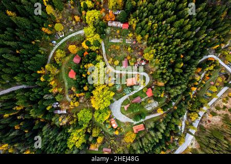 Koukoufli (literally 'cukcoo's nest'), an area of exceptional natural beauty in Aspropotamos region, Trikala, Thessaly, Greece. Stock Photo