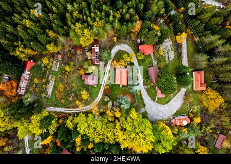 Koukoufli (literally 'cukcoo's nest'), an area of exceptional natural beauty in Aspropotamos region, Trikala, Thessaly, Greece. Stock Photo