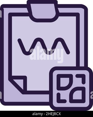 Genetic engineering icon outline vector. Dna genome. Rna gene Stock Vector