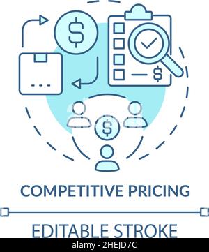 Competitive analysis turquoise concept icon Stock Vector Image & Art ...