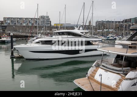 Princess Yachts X Class, X80, Plymouth Stock Photo