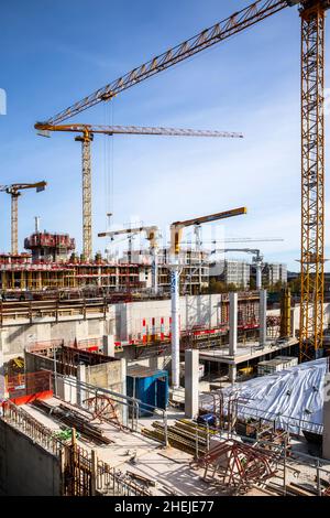 re-inforced concrete formwork Stock Photo