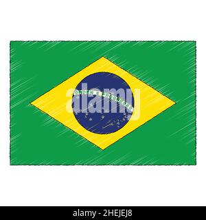 brazil flag line style icon vector illustration design Stock Vector Image &  Art - Alamy