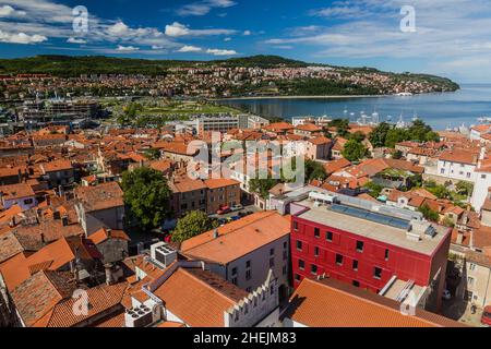 Aerial view of Port of Koper in Slovenia Stock Photo - Alamy