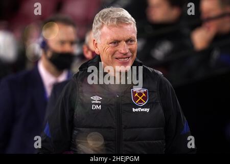 File photo dated 01-12-2021 of West Ham United manager David Moyes who is keen to keep making life uncomfortable for Premier League big guns. Issue date: Tuesday January 11, 2022. Stock Photo