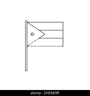 jordan flag coloring pages