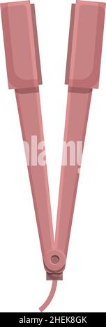 Hair straightener icon cartoon vector. Heat iron. Electric appliance Stock Vector