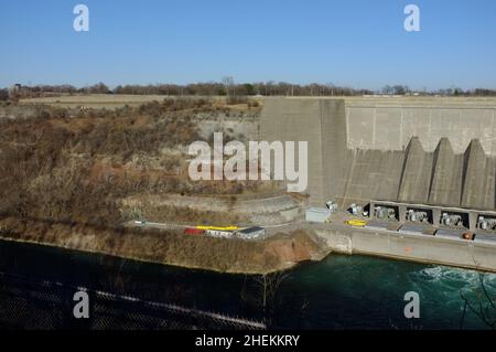 Sir Adam Beck No. 1 Generating Station in Niagara Falls, NY Stock Photo