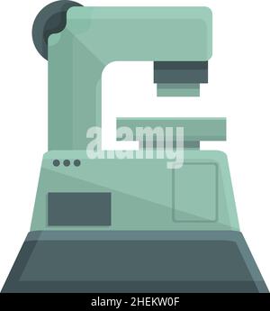 Work Cnc Machine Icon Cartoon Vector. Factory Equipment. Industry Tool 