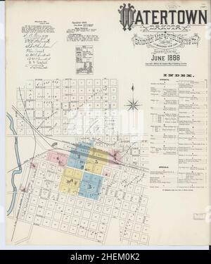Map of Codington in South Dakota Stock Photo - Alamy
