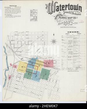 Map of Codington in South Dakota Stock Photo - Alamy