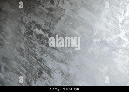 Background texture of a wall covered with Venetian plaster, frontal view Stock Photo