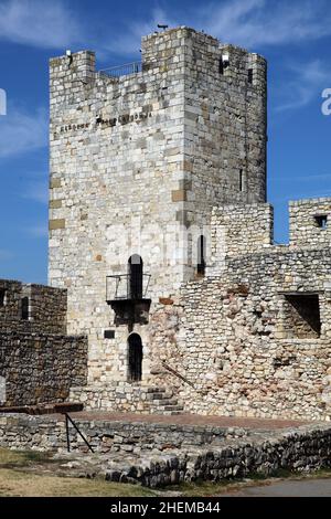 Kalemegdan Fortress Despot's Gate Tower in Belgrade, Serbia. Belgrade is largest cities of Southeastern Europe.