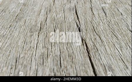 Background of cracked, old wood Stock Photo