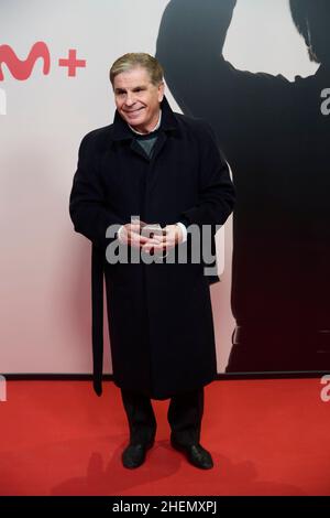 January 11, 2022, Madrid, Madrid, Spain: Pedro Ruiz attends 'Raphaelismo' Premiere at Callao Cinema on January 11, 2022 in Madrid, Spain (Credit Image: © Jack Abuin/ZUMA Press Wire) Stock Photo