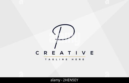 PP P initial based modern minimal creative logo vector template image ...