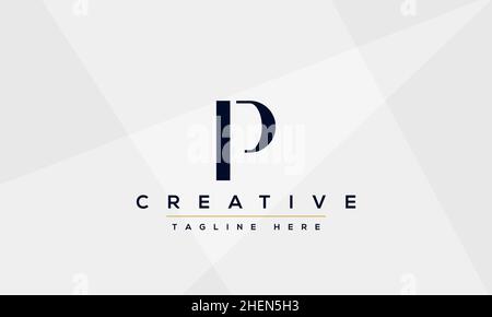 Modern elegant creative P Logo Design and template. PP icon initial Based Monogram and Letters in vector Stock Vector