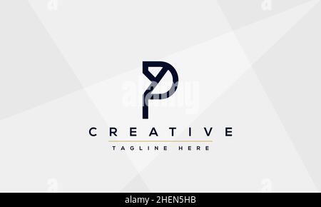Modern elegant creative P Logo Design and template. PP icon initial Based Monogram and Letters in vector Stock Vector