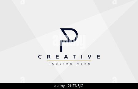 Modern elegant creative P Logo Design and template. PP icon initial Based Monogram and Letters in vector Stock Vector