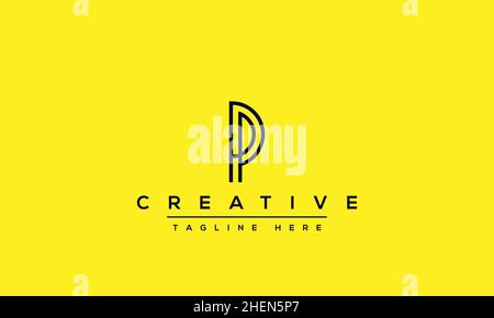 Modern elegant creative P Logo Design and template. PP icon initial Based Monogram and Letters in vector Stock Vector