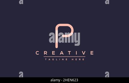 Modern elegant creative P Logo Design and template. PP icon initial Based Monogram and Letters in vector Stock Vector