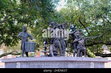 Memorial to Haitian Solders Who Fought in Revolution Stock Photo