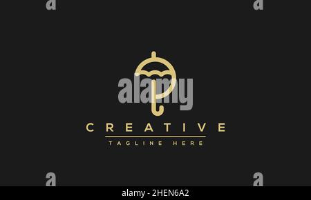 Modern elegant creative P Logo Design and template. PP icon initial Based Monogram and Letters in vector Stock Vector