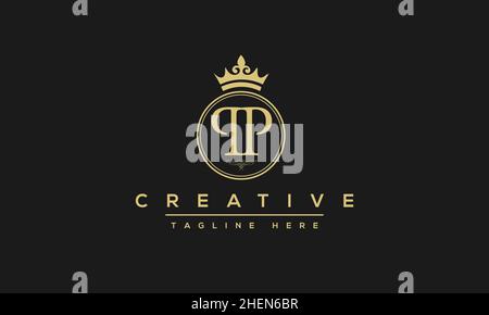 Modern elegant creative P Logo Design and template. PP icon initial Based Monogram and Letters in vector Stock Vector